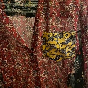 Zara blouse multi print and pattern